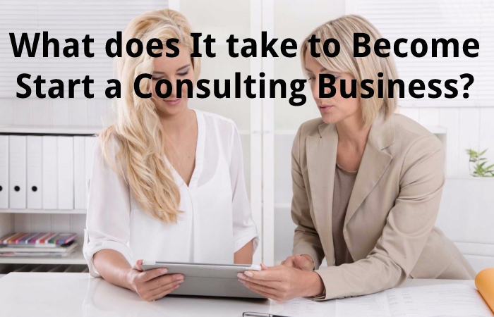 What does It take to Become Start a Consulting Business?