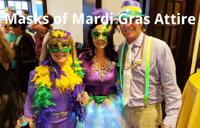 Masks of Mardi Gras Attire