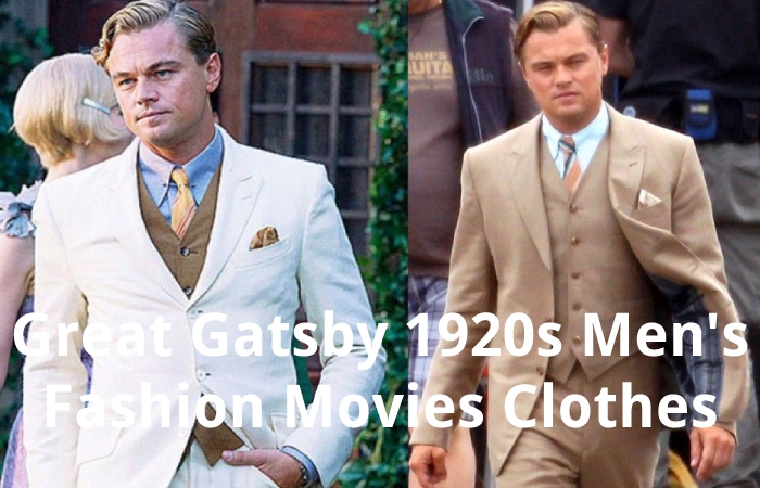Great Gatsby 1920s Men's Fashion Movies Clothes