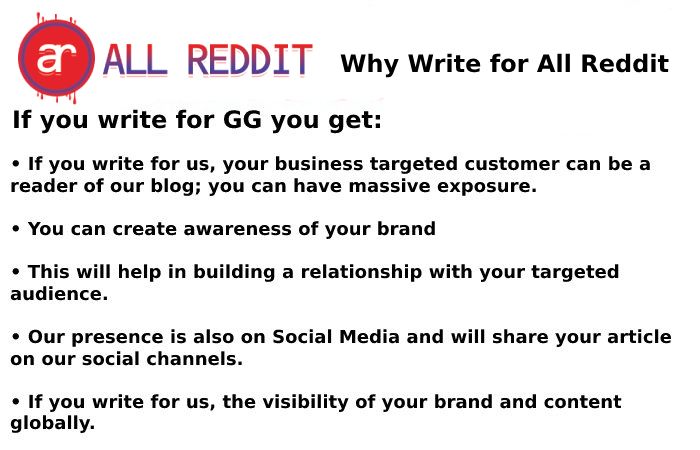 Why Write for All Reddit